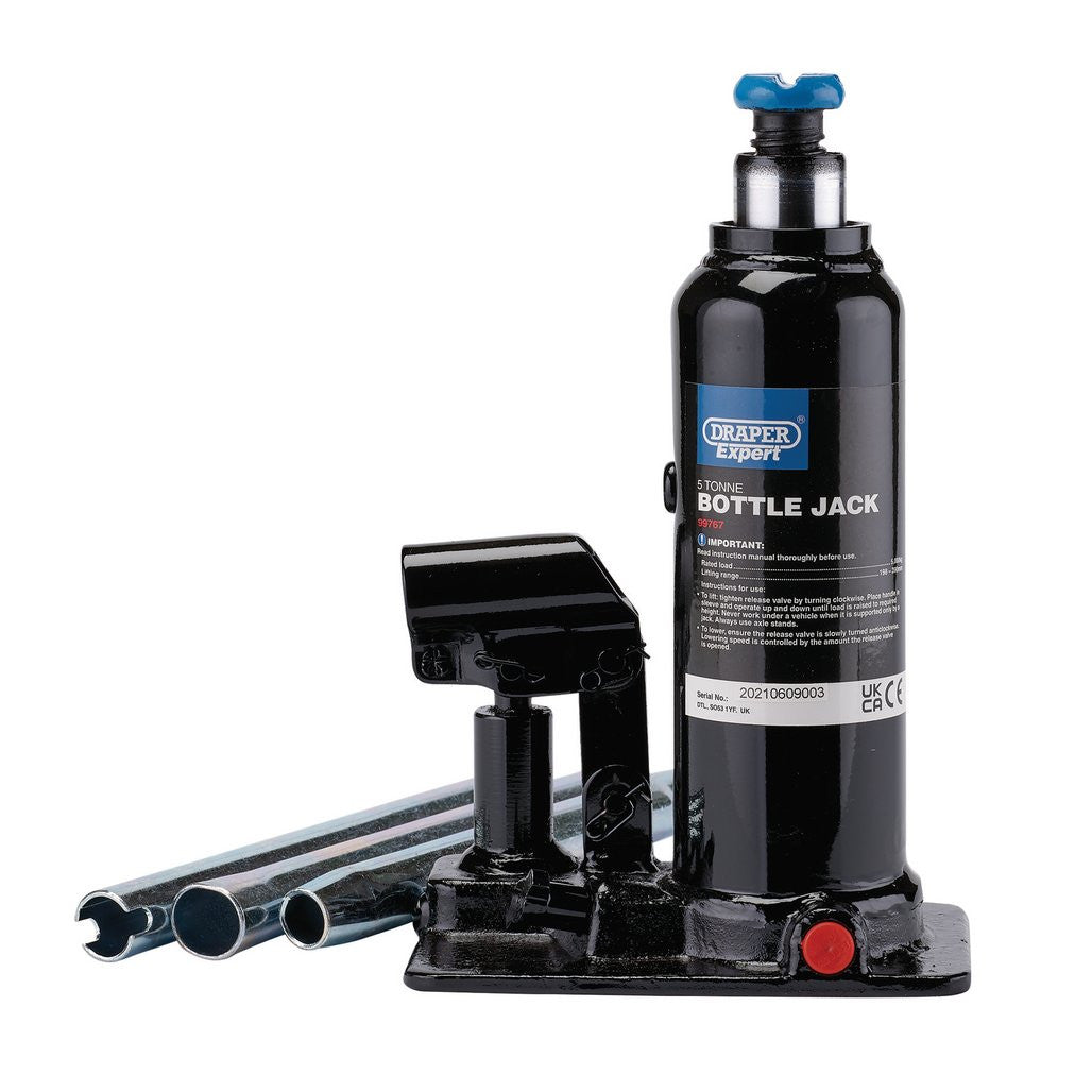 Draper Expert Hydraulic Bottle Jack, 5 Tonne 99767