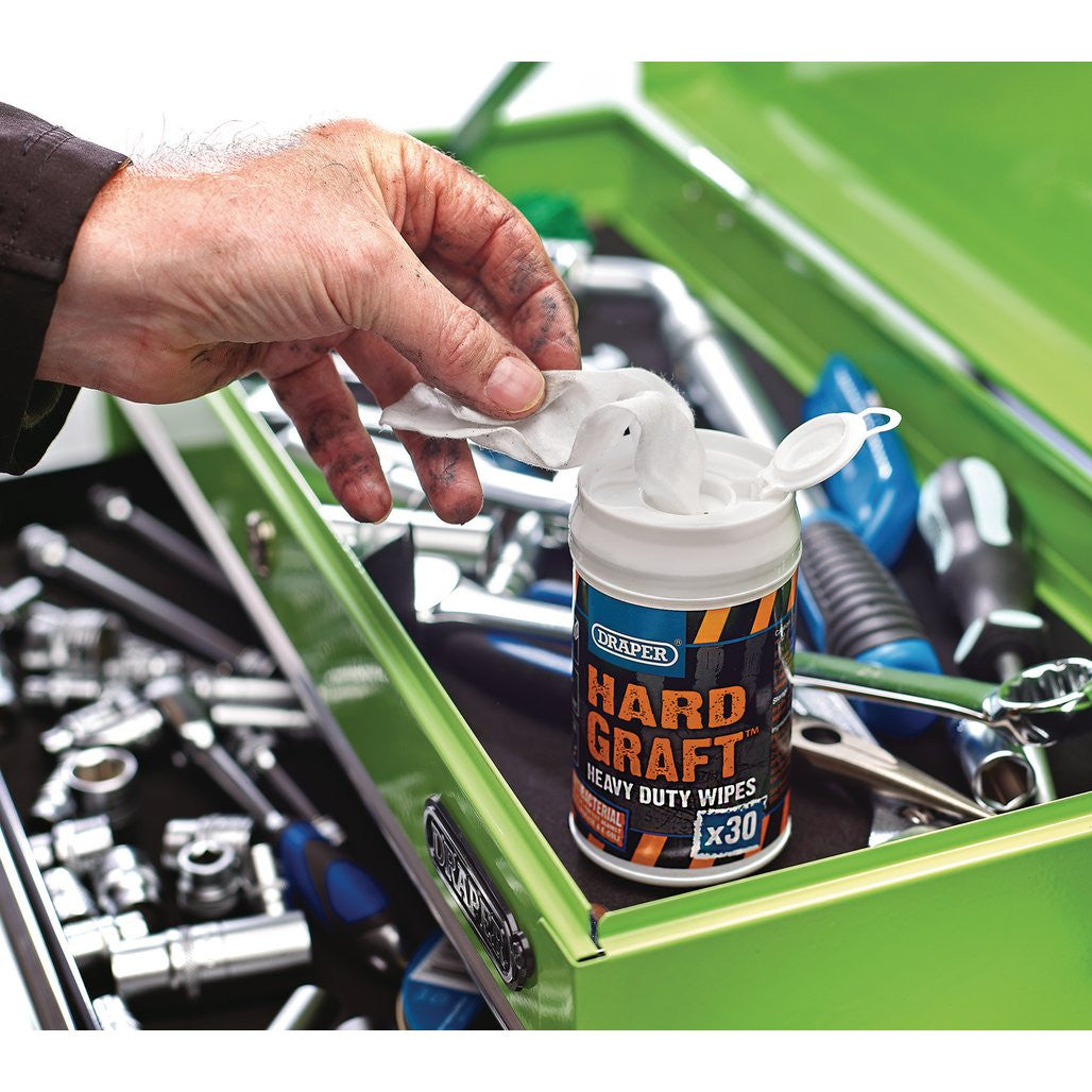 Draper Draper Hard Graft Wipes (Tub of 30) 99774