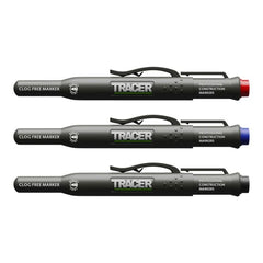 Tracer Clog Free Marker Pen Kit with Site Holsters, 3 Pack ACF-MK3