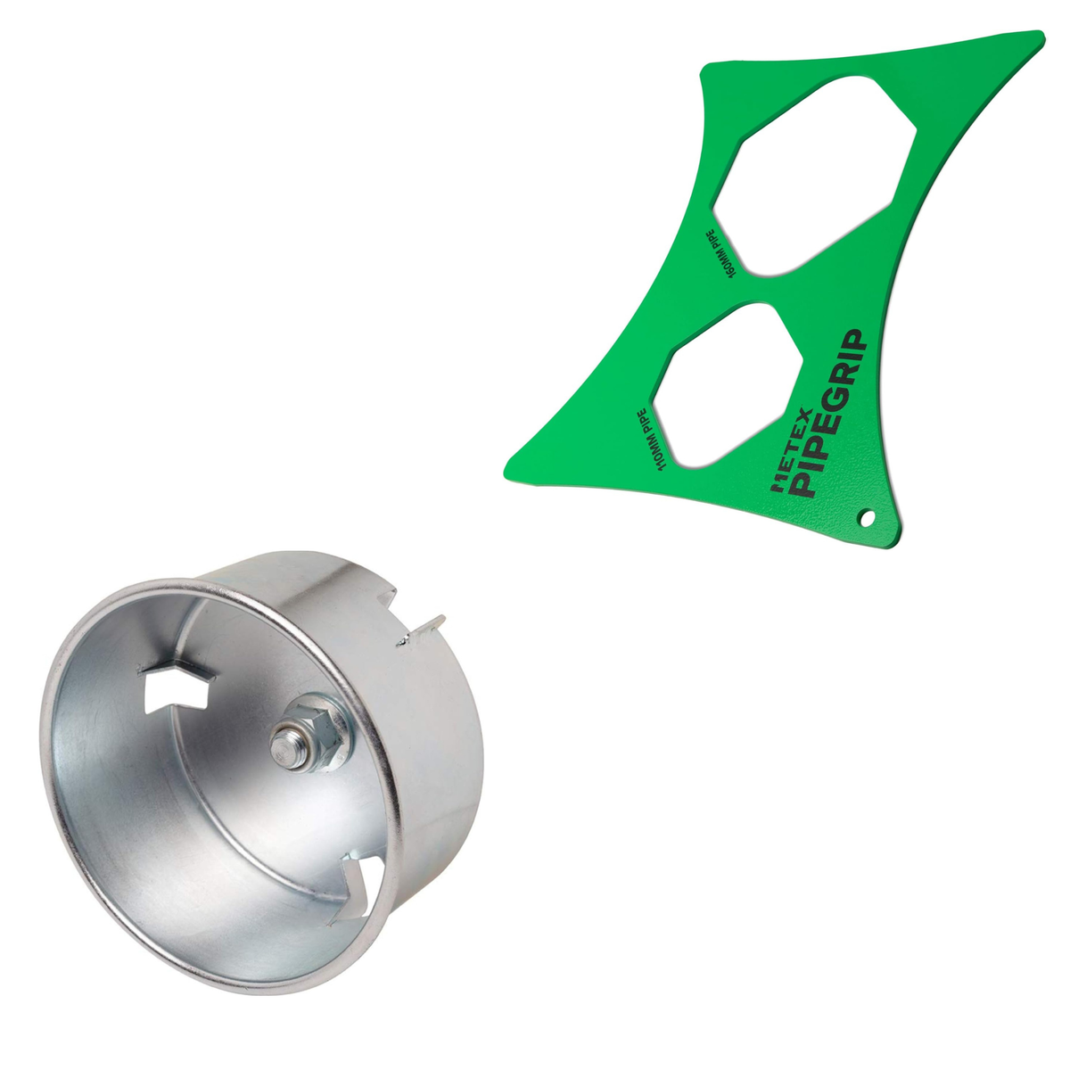 Metex Pipe Chamfer Tool Set (110mm Chamfer & Support Clamp 110/160mm)