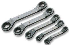 Duratool Metric Offset Ratchet Ring Spanner Set 6mm to 21mm, 5 Piece D00227