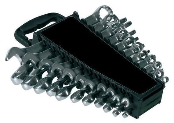 Duratool Metric and AF Combination Spanner Set, 6mm to 19mm & 1/4" to 7/8", 22 Piece D02324