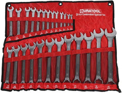 Duratool 6mm - 32mm Polished Chrome Combination Spanner Set, 25 Piece D03081