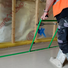 Metex 3000mm Liquid Screed Aluminium Dapple Bar Twin Handle DAP004K