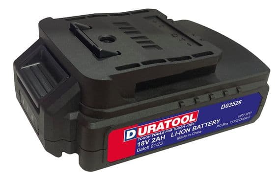 Duratool 18V 2Ah Li-Ion Power Tool Battery D03526