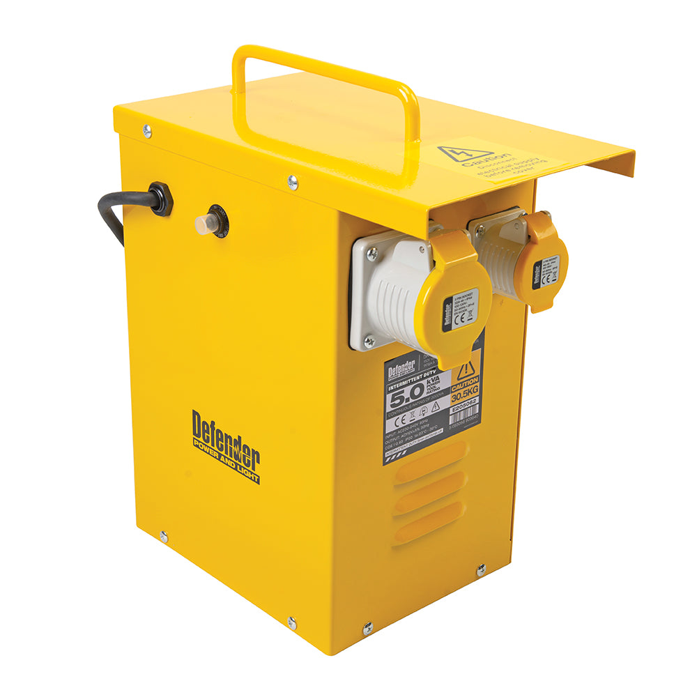 Defender 5kVA Metal Heater Transformer 16A / 32A E205062