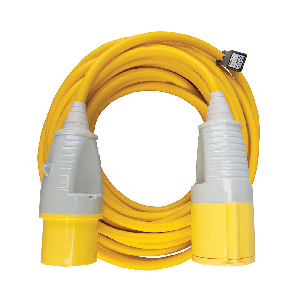 Defender Extension Lead Yellow 4mm2 32A 14m E85240
