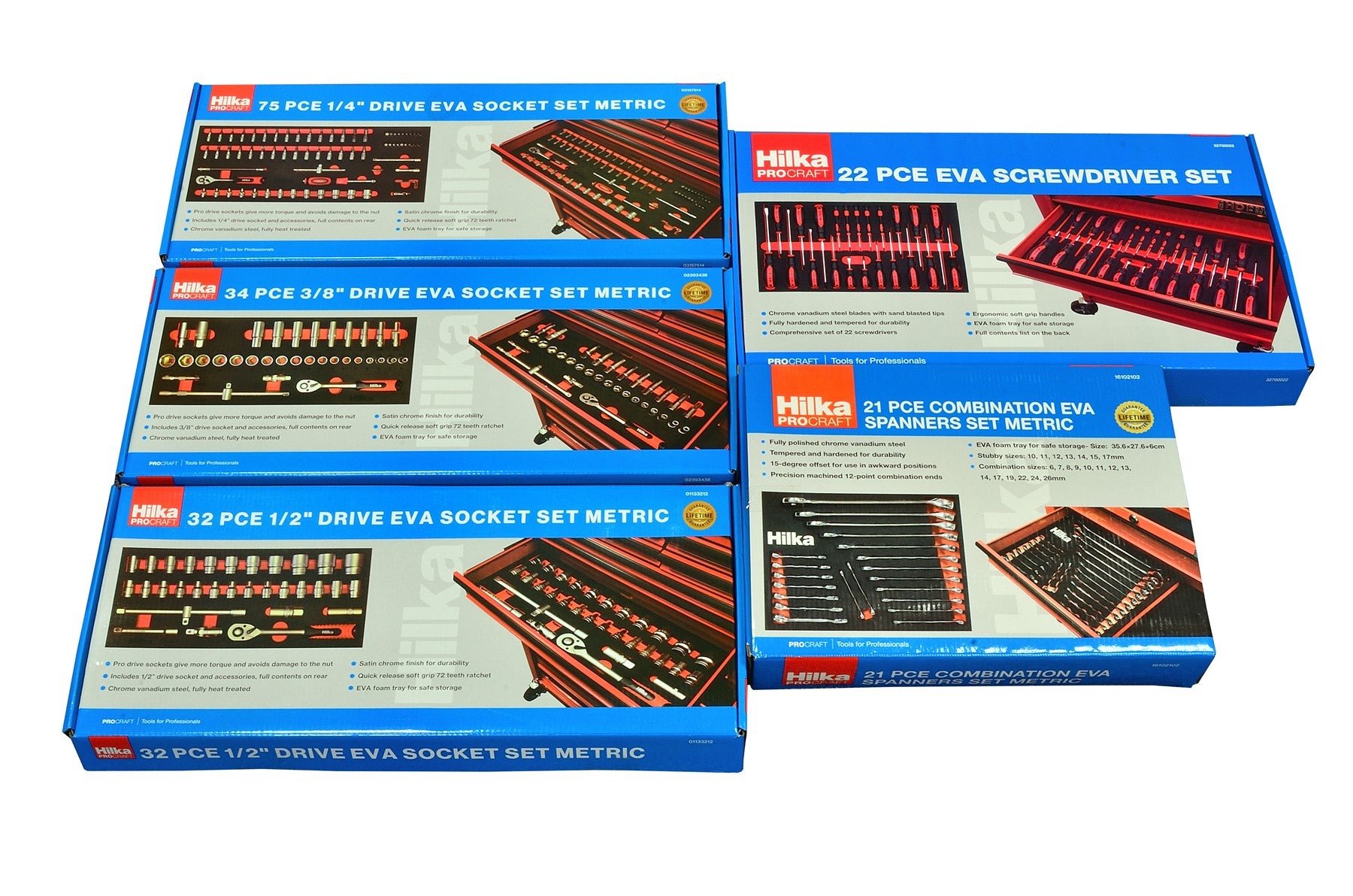 Hilka 184 pce EVA Tool Kit EVAKIT184