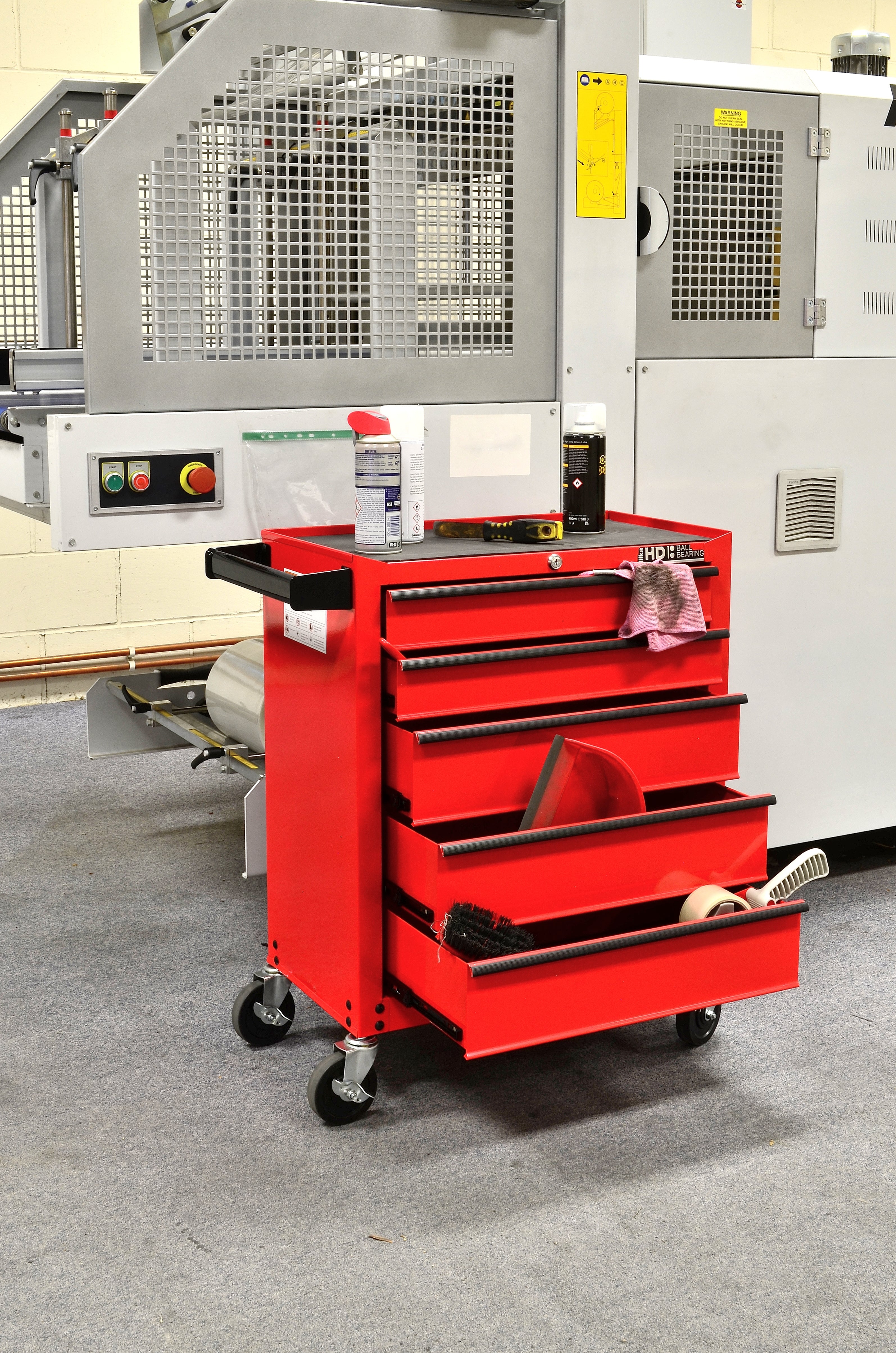Hilka Heavy Duty 5 Drawer Trolley BBS G301T5BBS