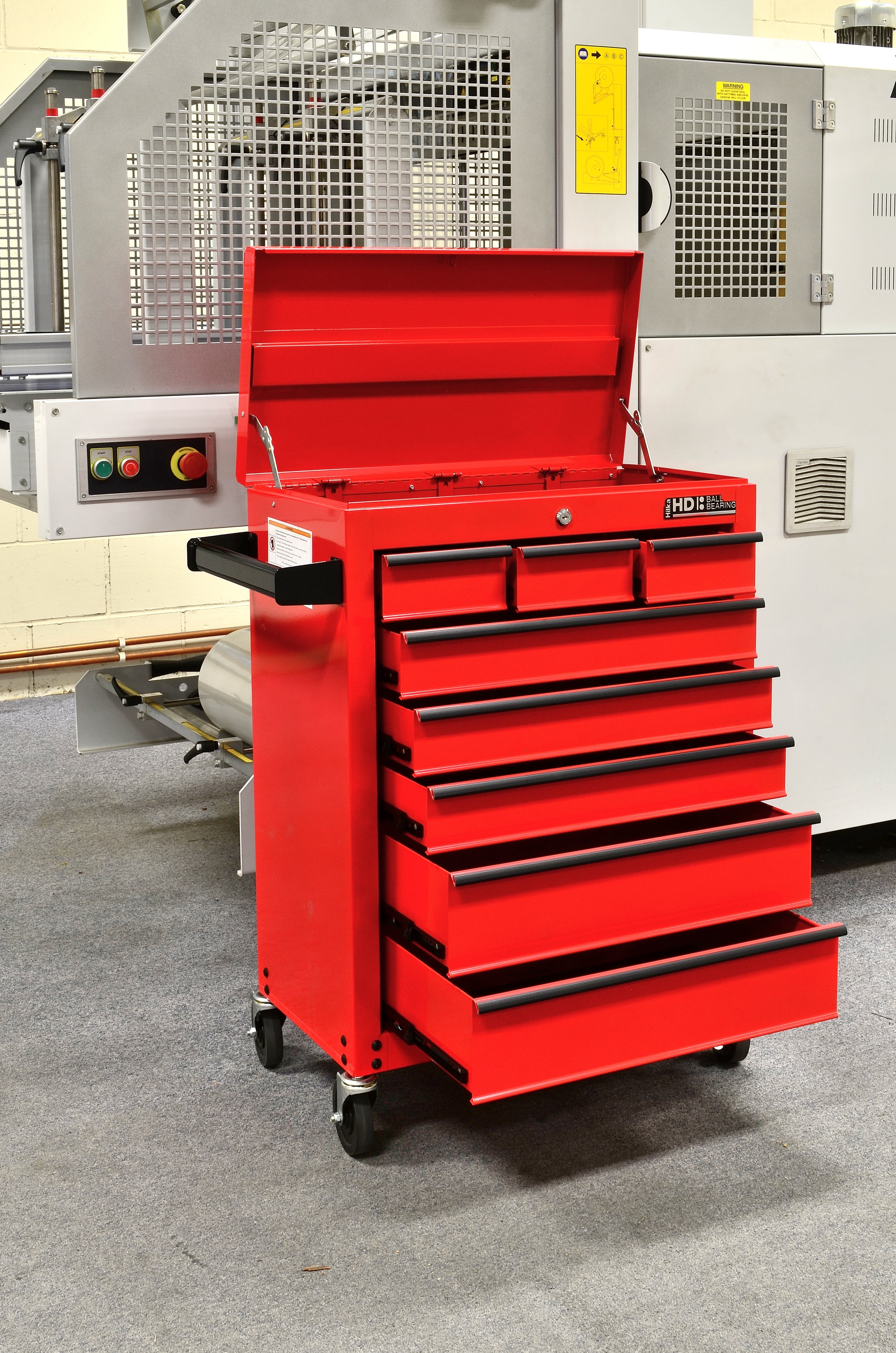 Hilka HD 8 Drawer Trolley with Lid Storage BBS G301T8BBS