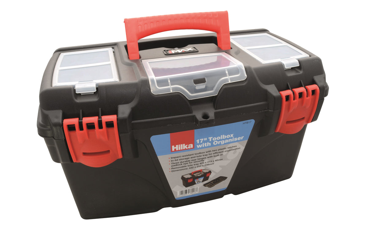 Hilka 17" Toolbox + Organiser HTB17