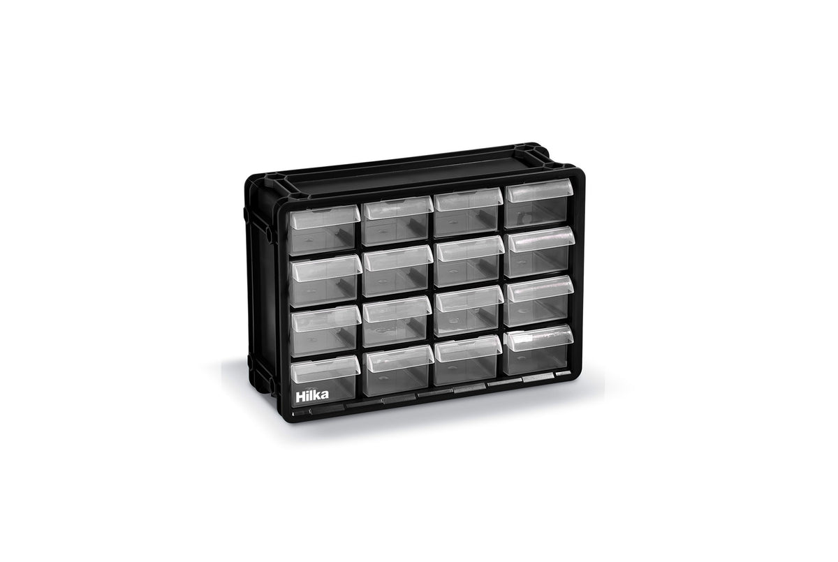 Hilka 16 Drawer Organiser Storage Unit MOS16