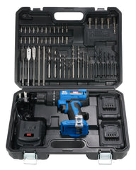 Hilka 18V Li-ion Brushless Combi Drill with Two 2.0Ah Batteries & 50 pce Accessories PTLBD1822