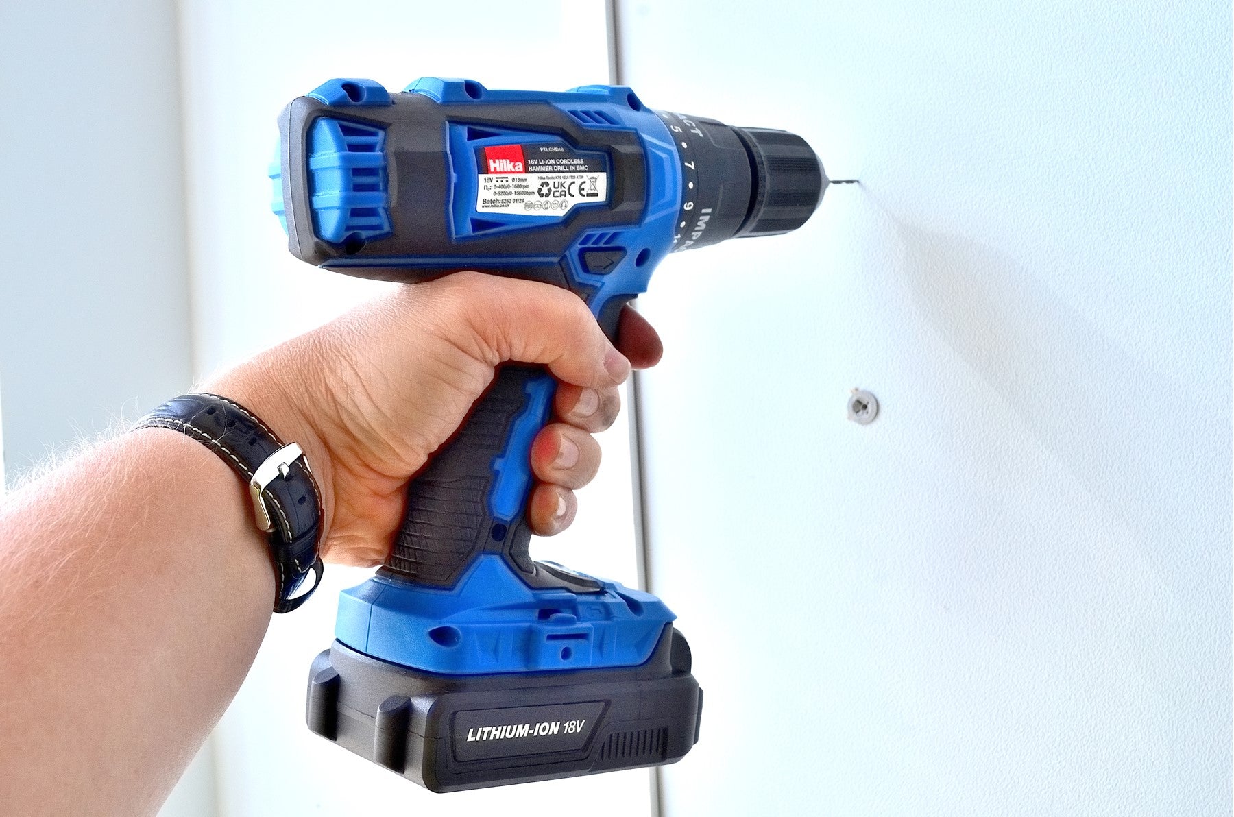 Hilka 18v Li-ion Cordless Hammer Drill in BMC PTLCHD18