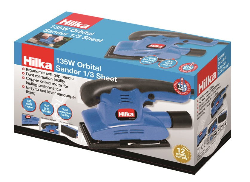 Hilka 135w Orbital Sander 1/3 Sheet PTOS135