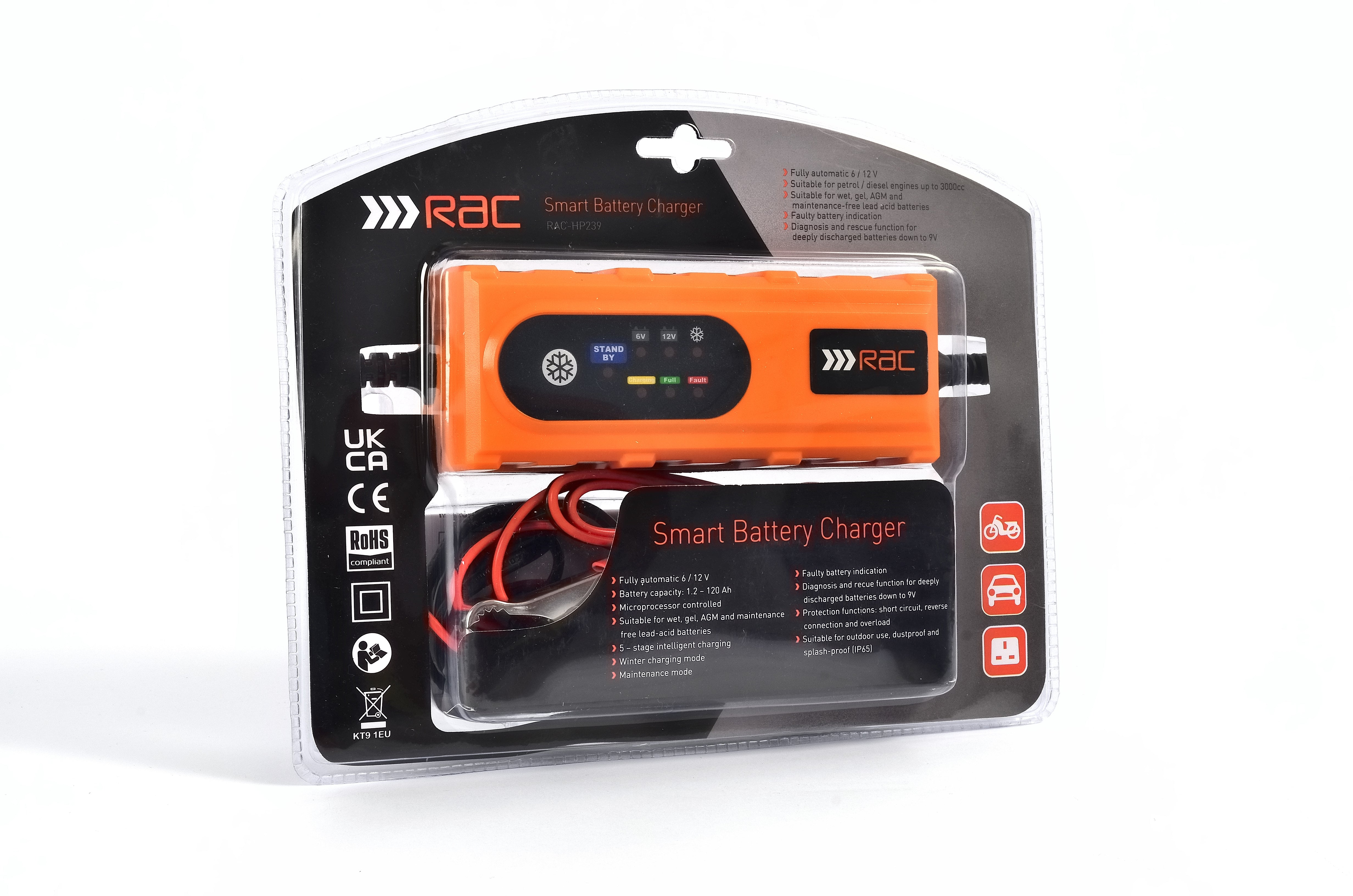 Hilka RAC 4.0 Amp Smart Battery Charger RAC-HP239