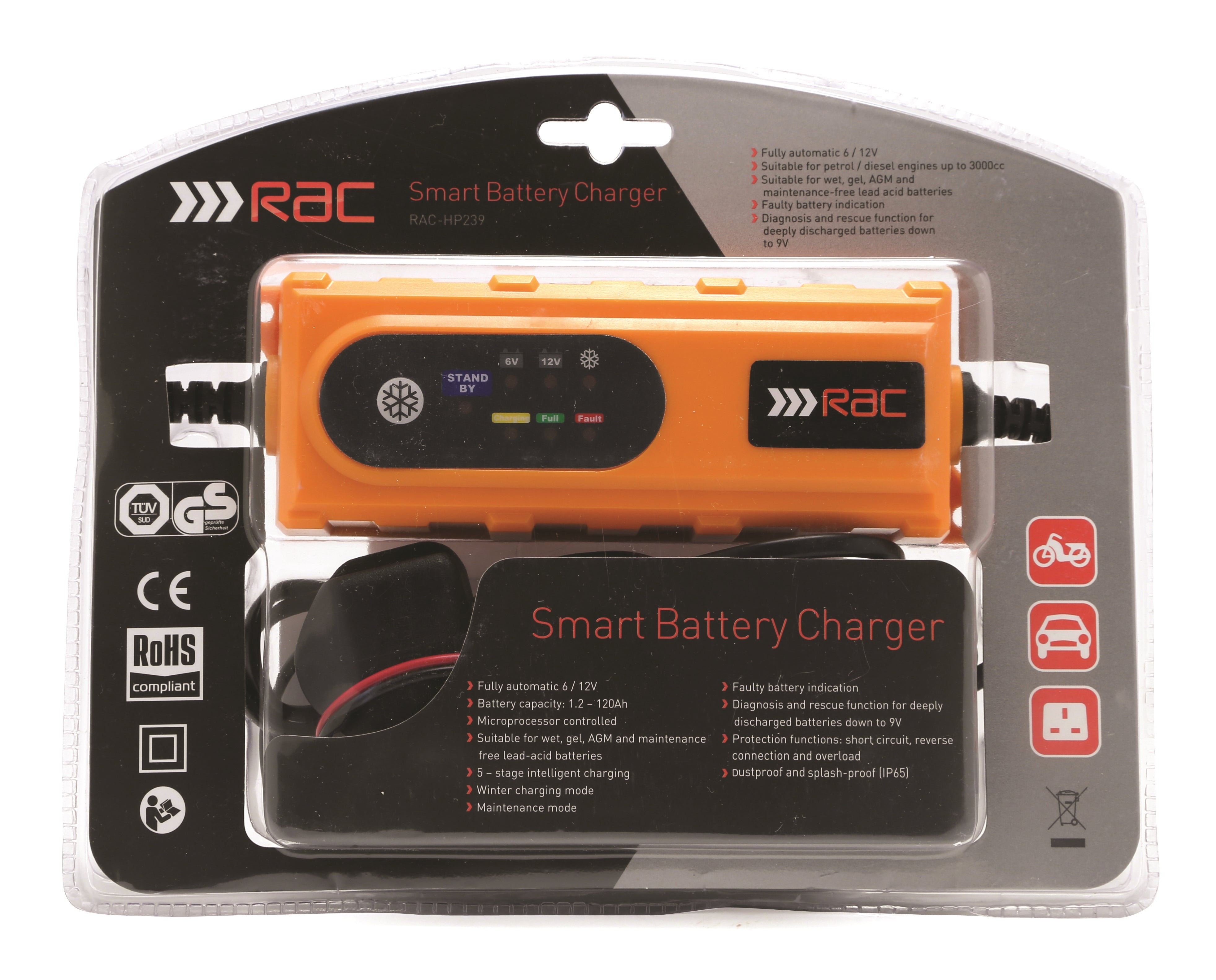 Hilka RAC 4.0 Amp Smart Battery Charger RAC-HP239