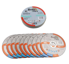 Hilka 10 x 115mm SS Cutting Disc Turbo Flex TFSS11510
