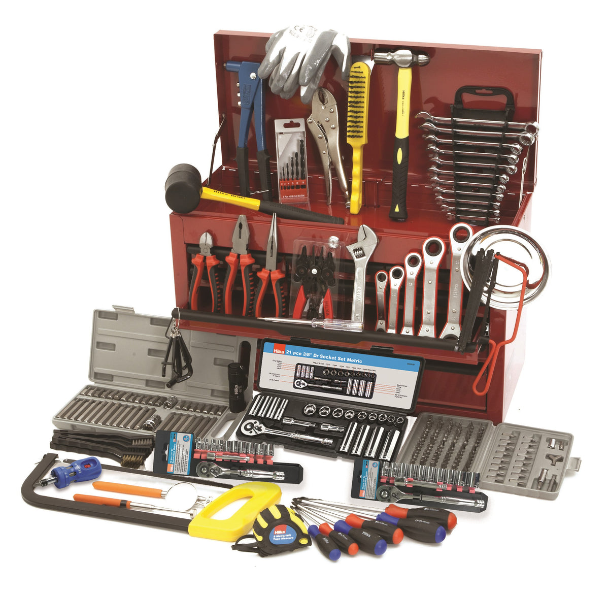 Hilka 270 pce Tool Kit in Heavy Duty Tool Chest TK269
