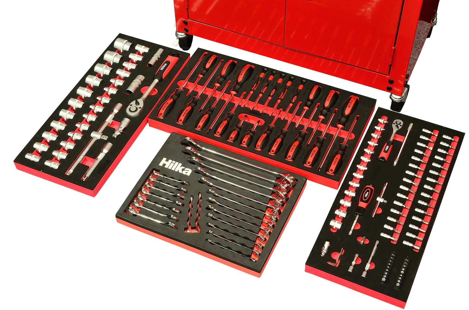 Hilka 152 pce EVA Kit in 8 Drawer Chest & Trolley TKE152