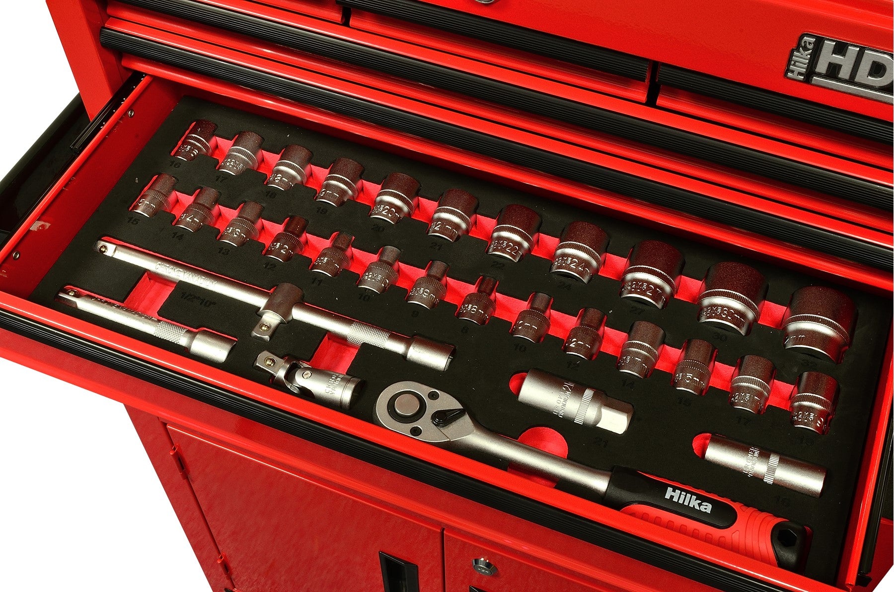 Hilka 152 pce EVA Kit in 8 Drawer Chest & Trolley TKE152