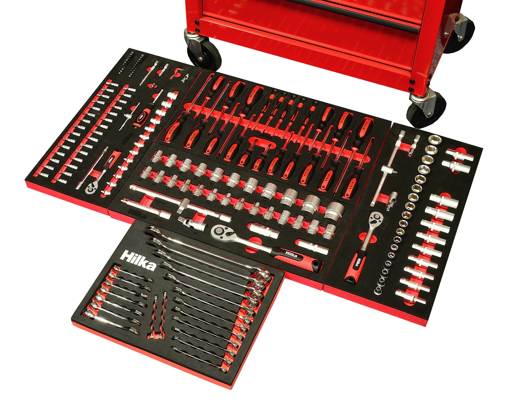 Hilka 185 pce EVA Kit in 8 Drawer Trolley TKE185