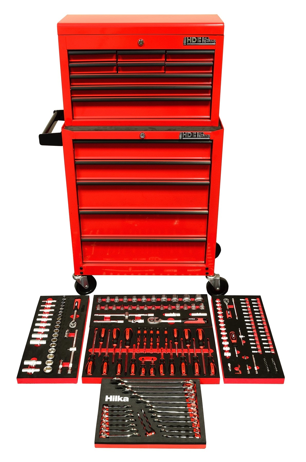 Hilka 186 pce EVA Kit in 14 Drawer Chest & Trolley TKE186