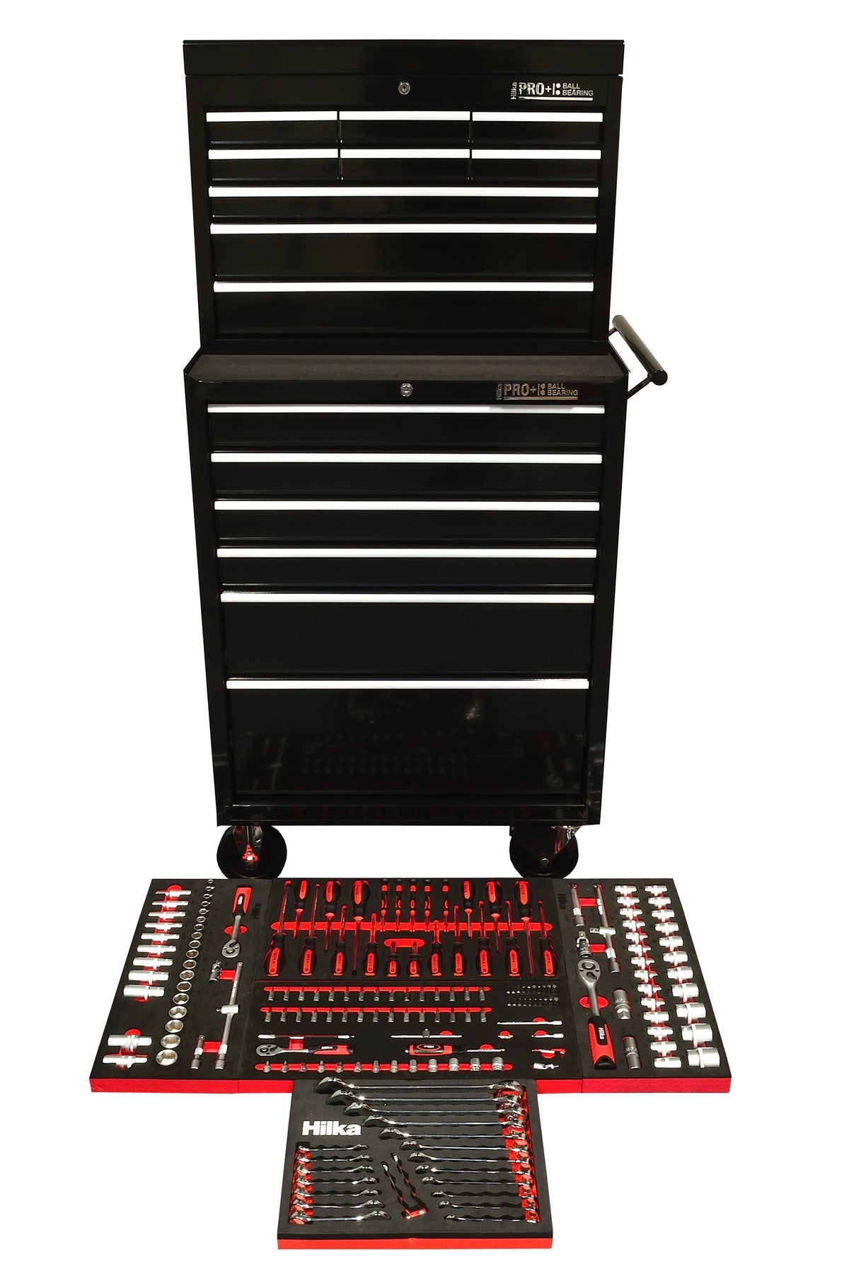 Hilka 186 pce EVA Kit in HD Pro+ 15 Drawer Chest & Trolley TKHDP186