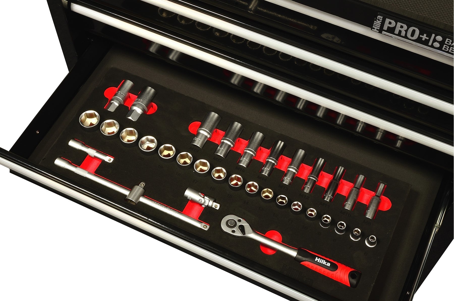 Hilka 186 pce EVA Kit in HD Pro+ 15 Drawer Chest & Trolley TKHDP186