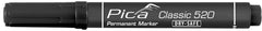 Pica Classic Permanent Marker with Round Tip - Black - 520-46