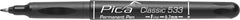 Pica Classic Permanent Black Marker Fine Tip - 533-46