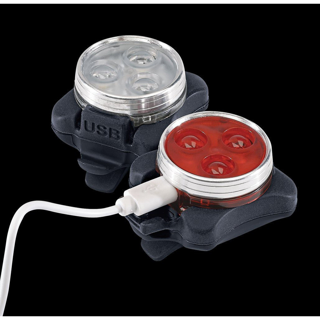 Draper Rechargeable LED Bicycle Light Set 36974